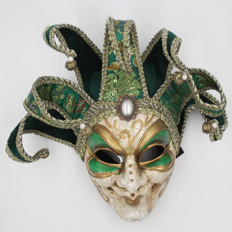 Venetian Comedy  Exquisite Decoration Jester Masks