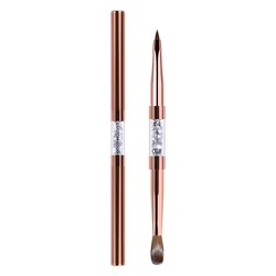 Высококачественные товары для ногтей 2023 розовое золото Pincel 100 Kolinsky 3D Brush #4 #10 Пользовательский логотип акриловая