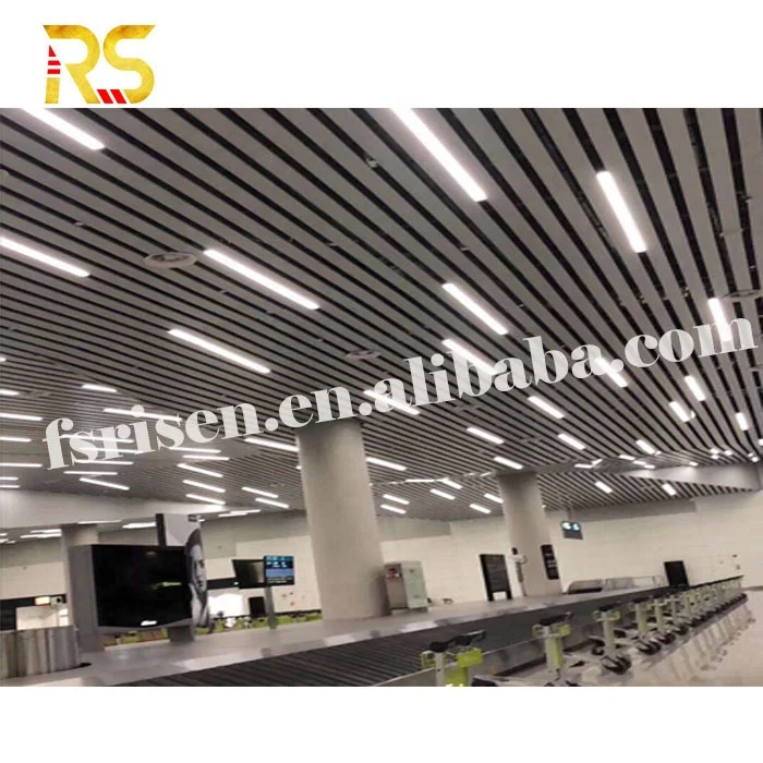 Wooden Grain Decorative wooden buffle aluminium ceiling