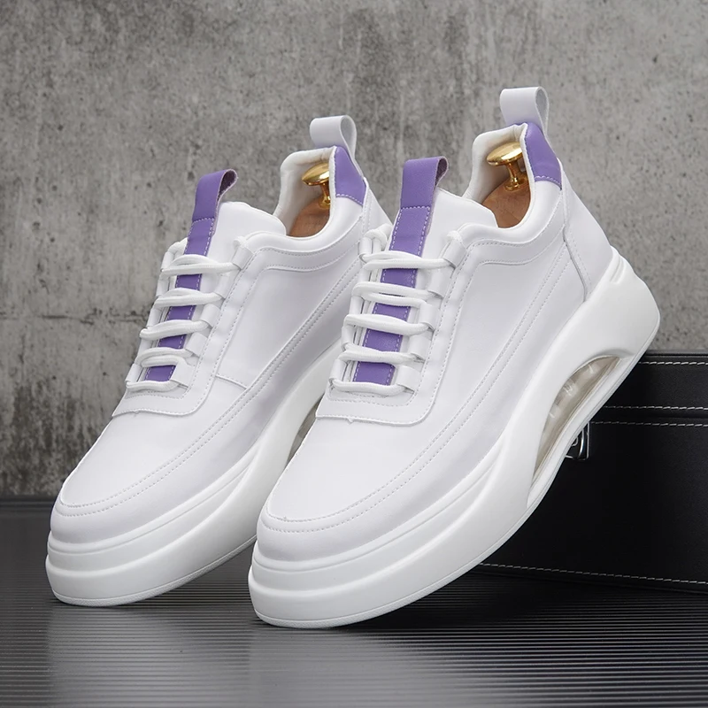 2022 Korean Style Canvas Trendy Shoes Height Increasing Custom Men Shoes with Logo Manufacturer