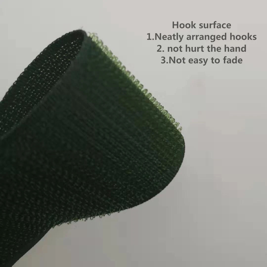 Nylon Injection Hook And Loop Tape Soft Plastic Injection Molded Hook And die cut hook loop fastener tape