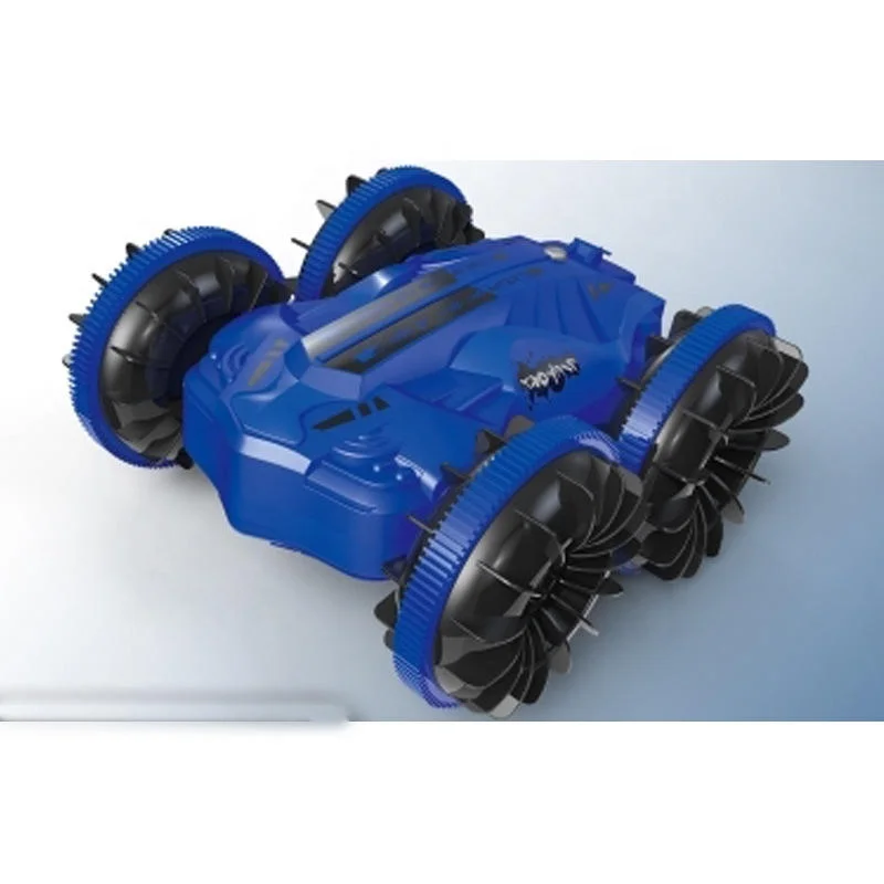 Amfibische afstandsbediening auto zes pass stunt auto off-road klimmen roterende waterdichte speelgoed auto