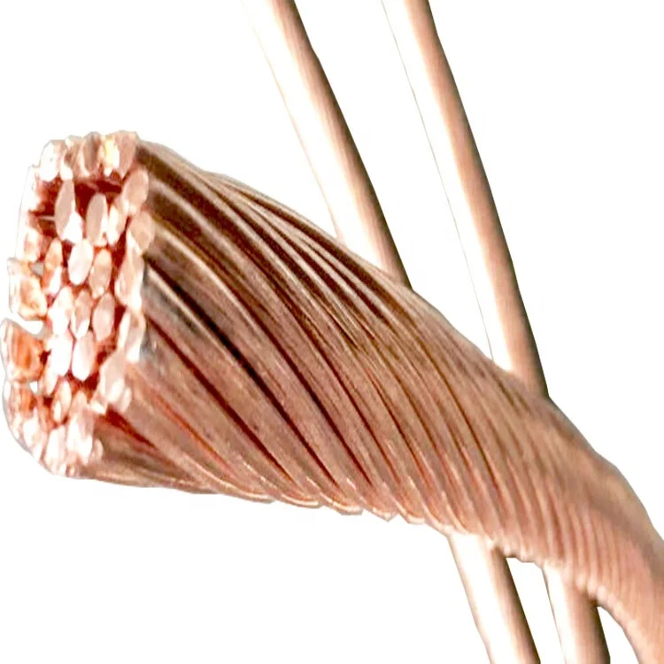20-YEARS FACTORY High Conductivity Customized annealed bare copper wire 7 strands copper wire Copper Bare Strand Wire Price