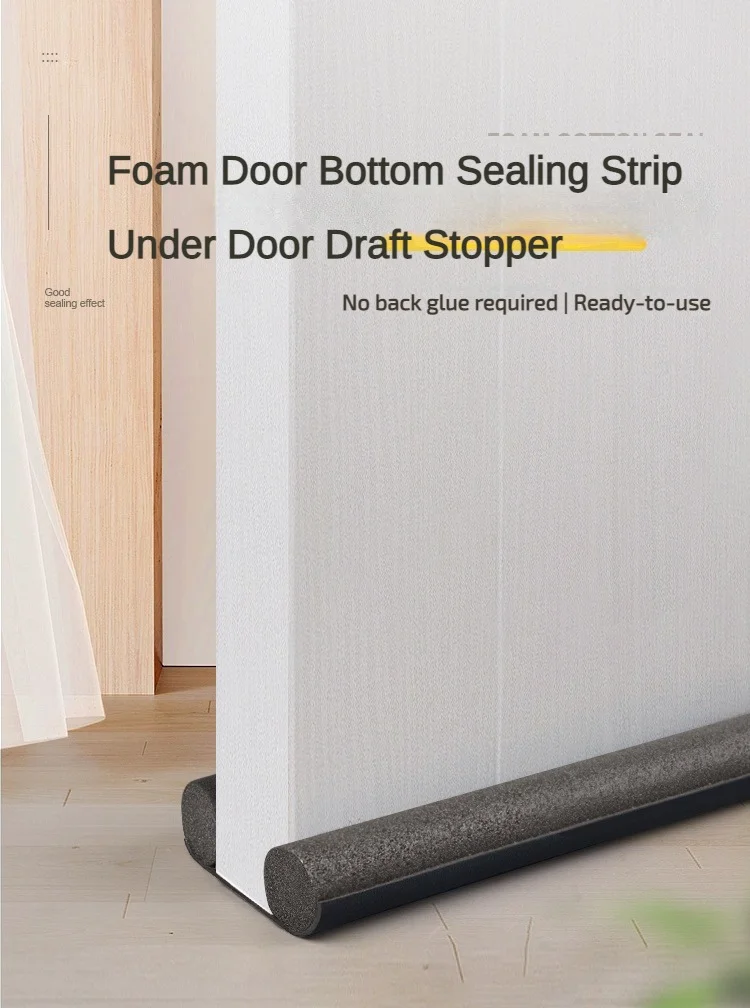 Roeasy door draft stopper under door stop seal holder door catch stops