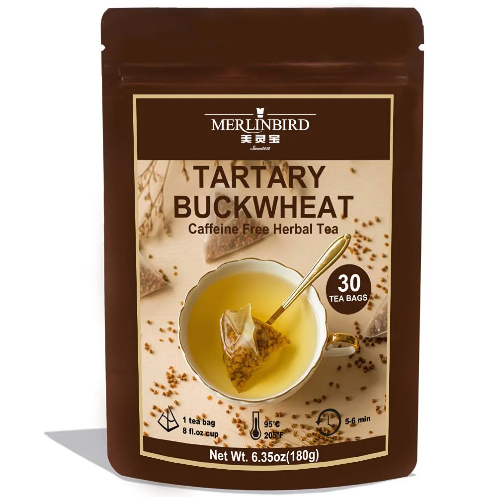 Custom Logo OEM Bagged Buckwheat Tea High Quality  100% Natural Tartary Buckwheat Roasted Black Buckwheat Without Additives