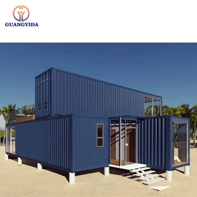 Prefabricated Mobile Modular Steel Building Prefab Container Portable Ready Made Prefab House 2 Bedroom Modular Homes