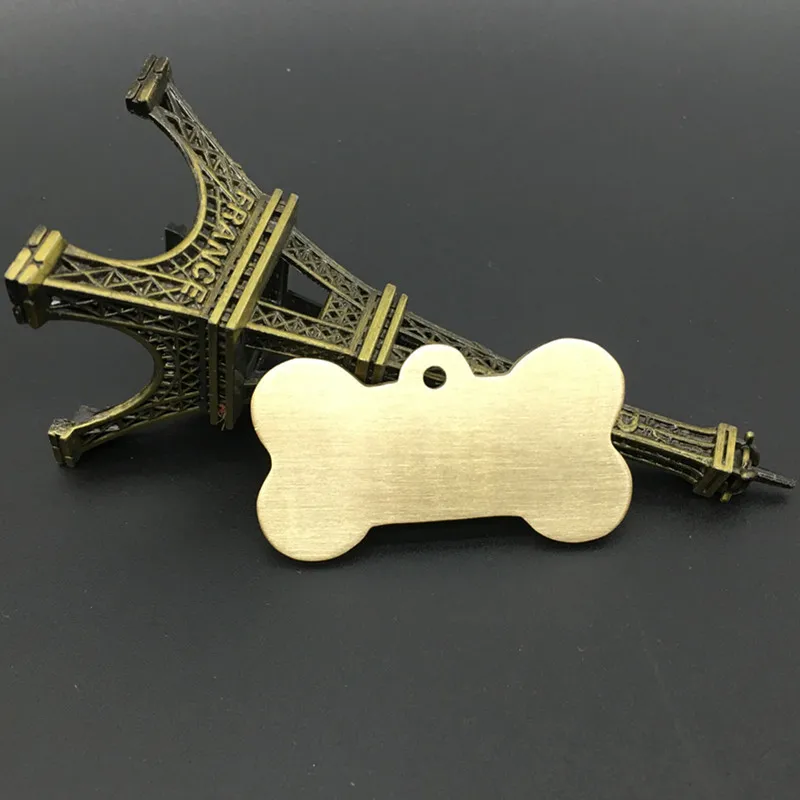 Manufacturer wholesale double-sided custom printed metal personalized pet ID tags dog