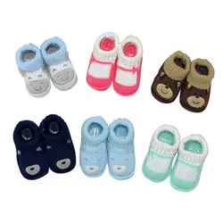 Handmade Knitted Baby Booties Crochet Acrylic Baby Shoes