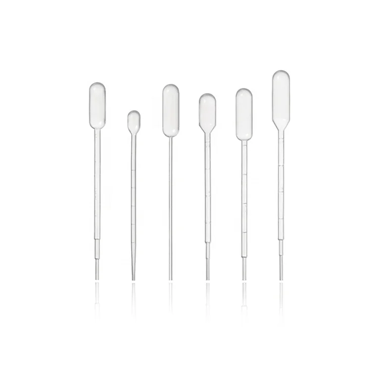 High transparency medical plastic disposable transfer pipettes