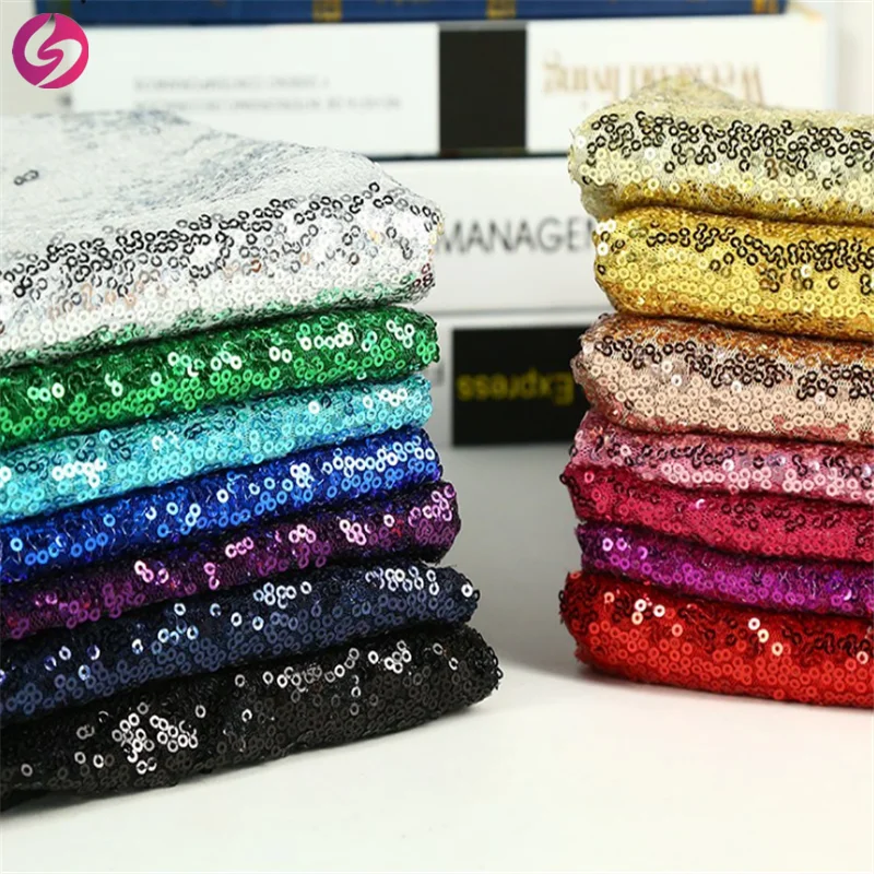 Wholesale chaotic encryption net yarn multi color allover sequin fabrics for dress