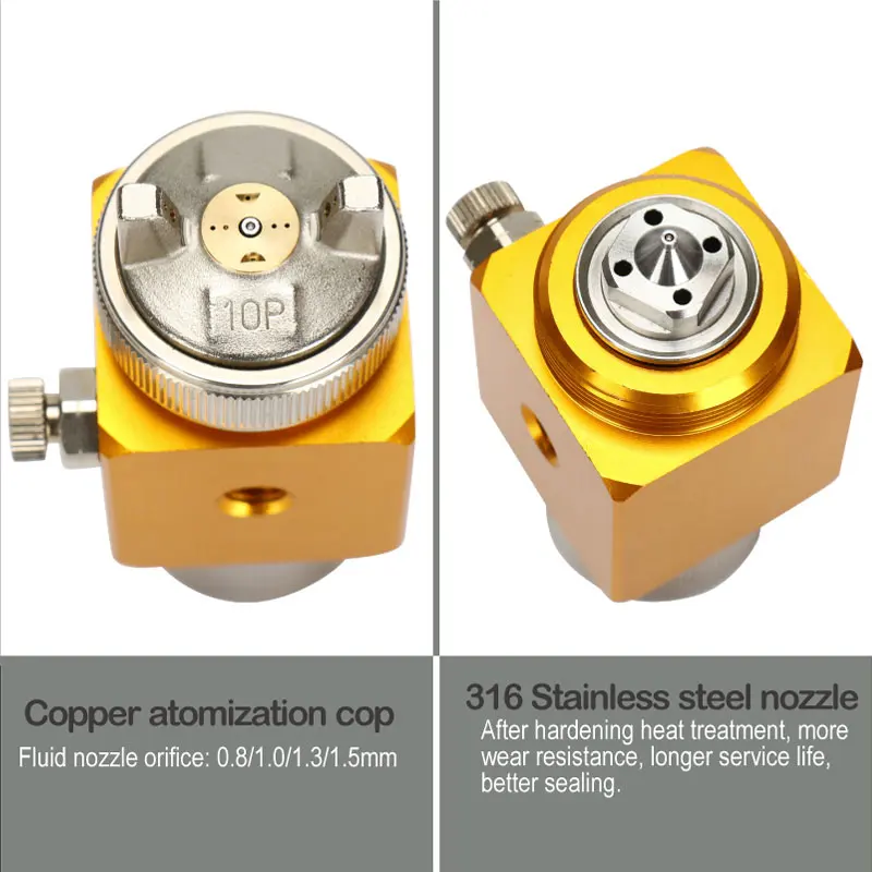 A-100 Wall Coating Paint Spray Gun, Low Pressure Atomizer A100 Mini Automatic Spray Gun for Spraying Paint Resin Rosin Alcohol