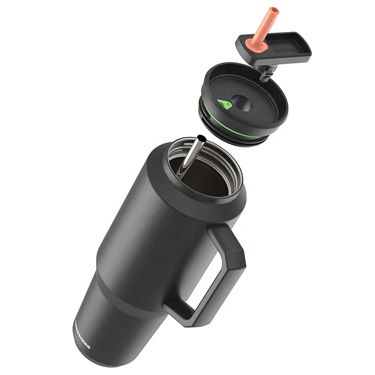 travel coffee mug black Sublimation adventure reusable vacuum modern 40 oz tumbler cups