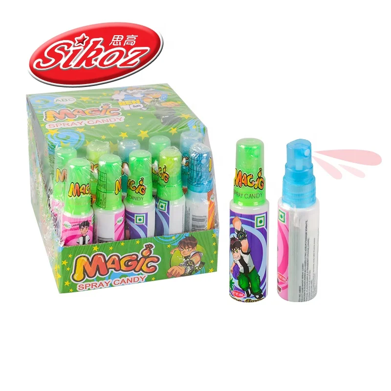 Magic fruity sweet liquid candy super spray candy
