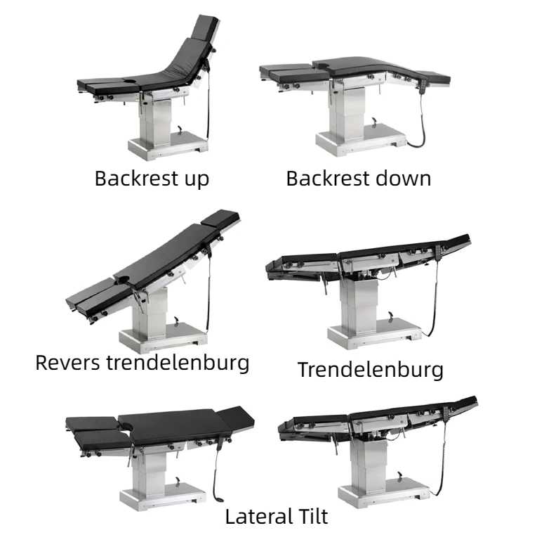 Stainless Steel 304 Electric 550mm Heigh Operating Table Surgical Equiment