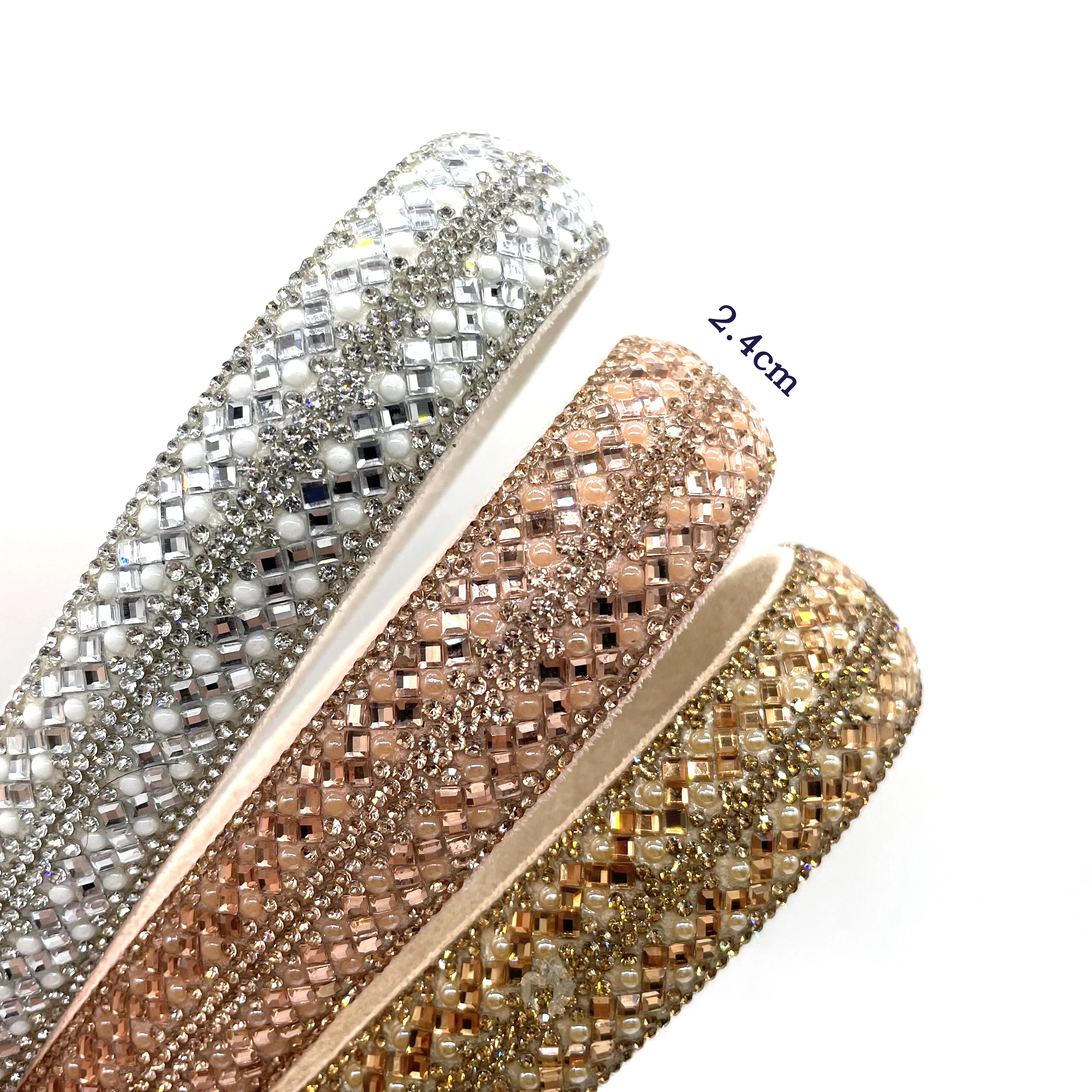 CY series strip crystal rope accepts custom rhinestone rope crystal chain for shoe decoration