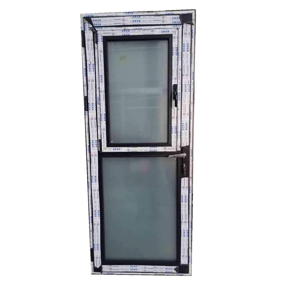 French style double pane aluminium frame swing glass doors