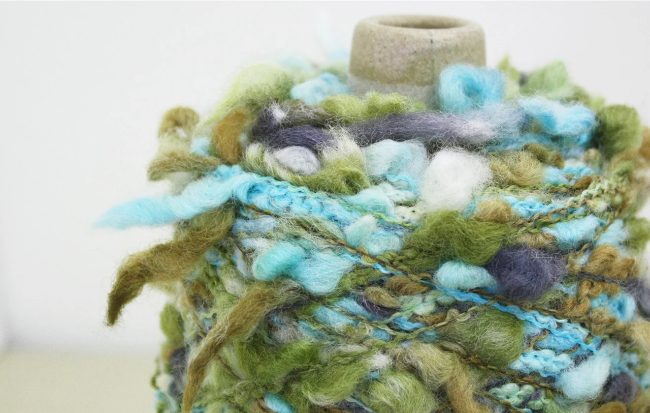 Hand space dyed knitting nylon thread crochet wool yarn for stationary and collage