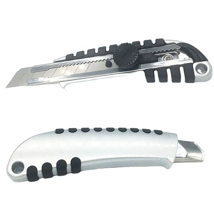 
18 мм сверхмощный корпус из алюминиевого сплава резак для ковровых коробок безопасный сверхпрочный универсальный нож для резки бумаги 