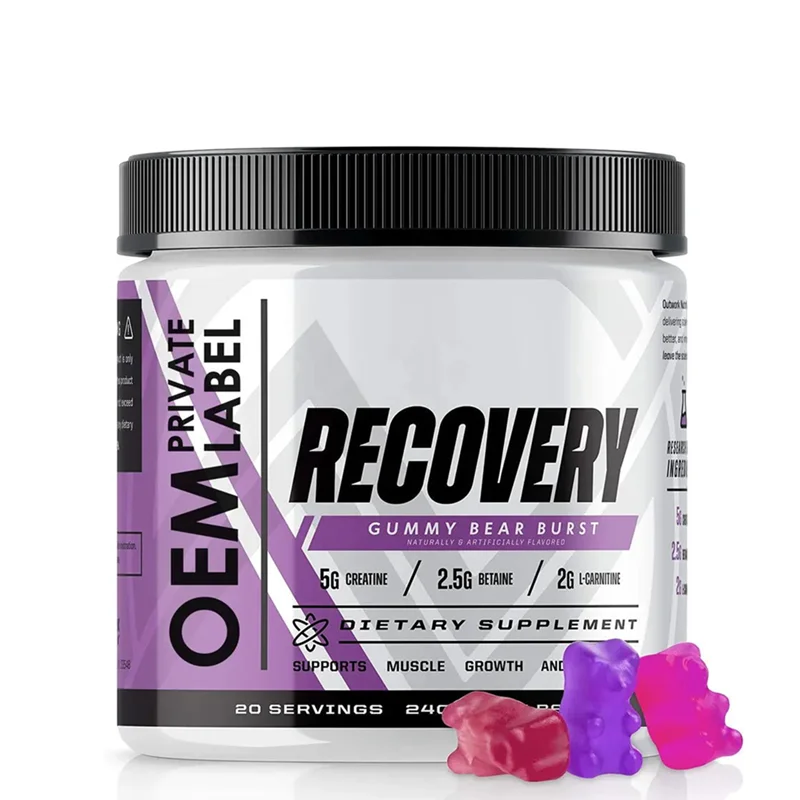 OEM частная марка Креатиновые мармелины пищевая добавка BCAA Energy Gummies после тренировки восстановление спортивных мышц