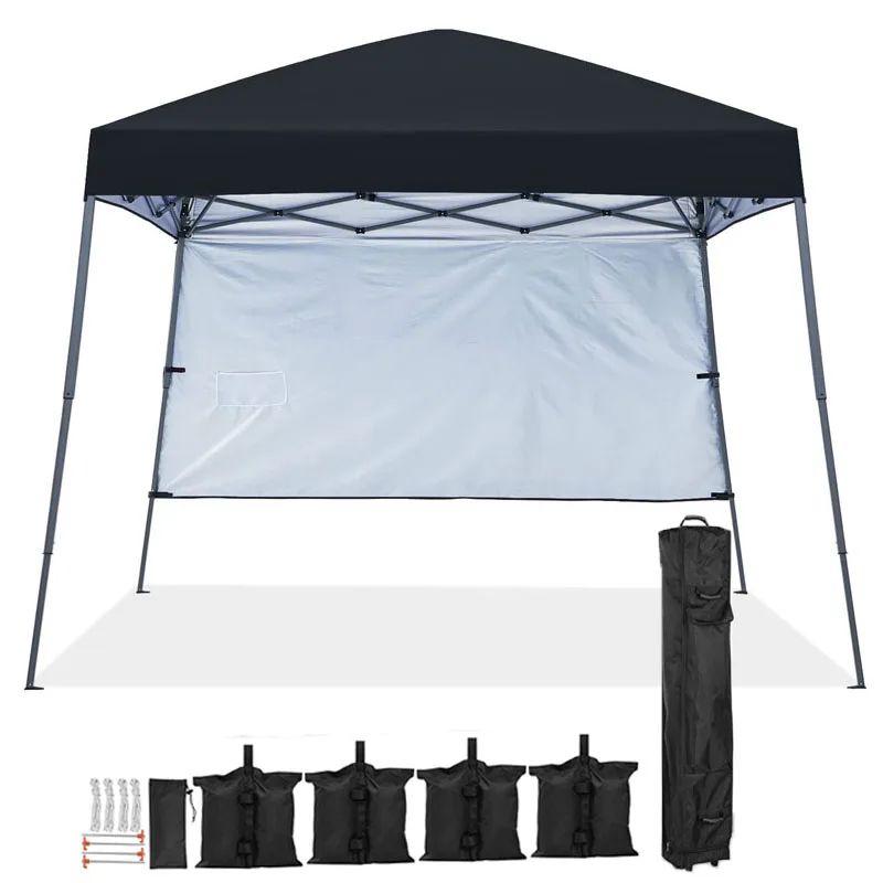 10x10Ft Party Tent Outdoor Heavy Duty Gazebo Tent Wedding Car Canopy Rainproof Shelter Tent