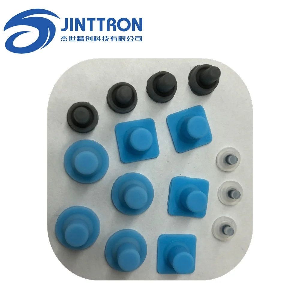 Jinttron поставка с китайского завода, одиночная силиконовая резиновая кнопка, изготовление на заказ, Токопроводящая углеродная таблетка