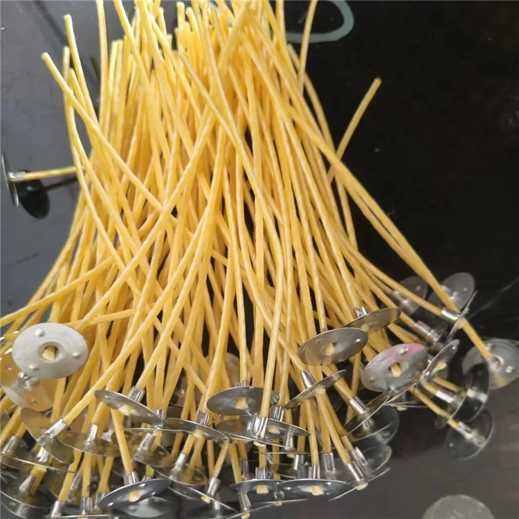 Natural beeswax candle core thick candle waxed cotton wicks for DIY candle making