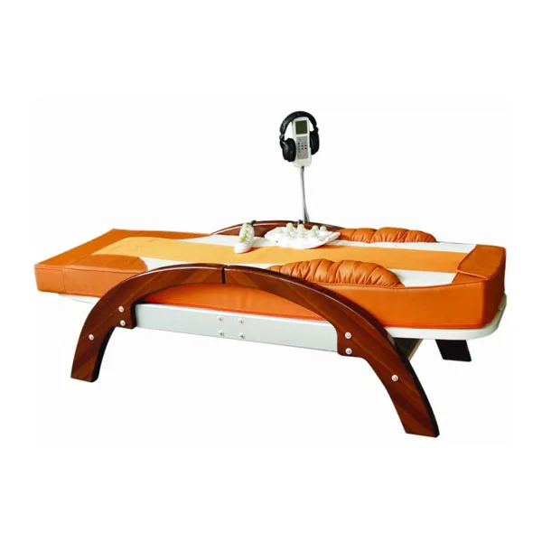 Electric Full Body Shiatsu Table de Massage Thermal Jade Roller Massage Bed