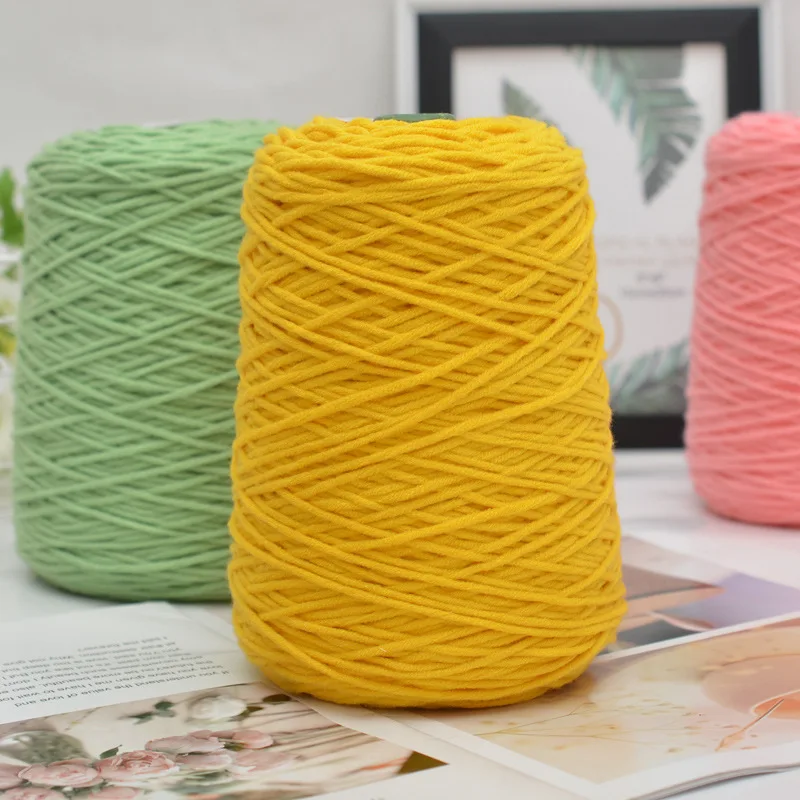 Оптовая продажа с фабрики ковровая пряжа для туфтинга 8ply молочный хлопок