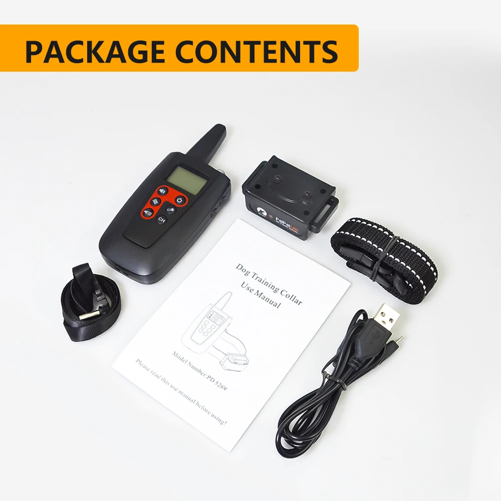 Rechargeable Barking Device Dog Beeper No Shock Collar Dog Training Collar With Remote Control