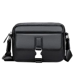 New Arrival High Quality Genuine Cow Leather Crossbody Bags Natural Leather Shoulder Bag for Men