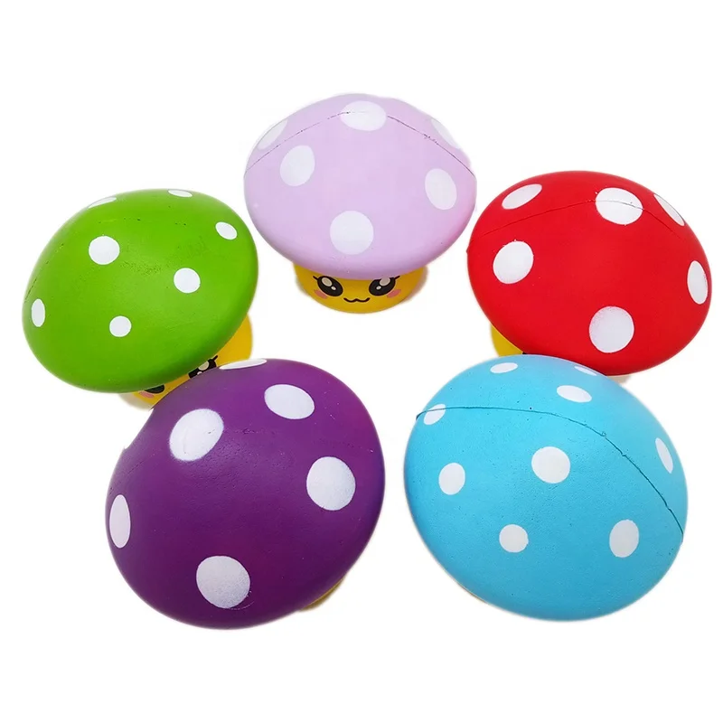 
Jumbo Squishy Kawaii PU Foam Cartoon Mushroom Toy Slow Rising Decompression Squeeze Kids Toys 