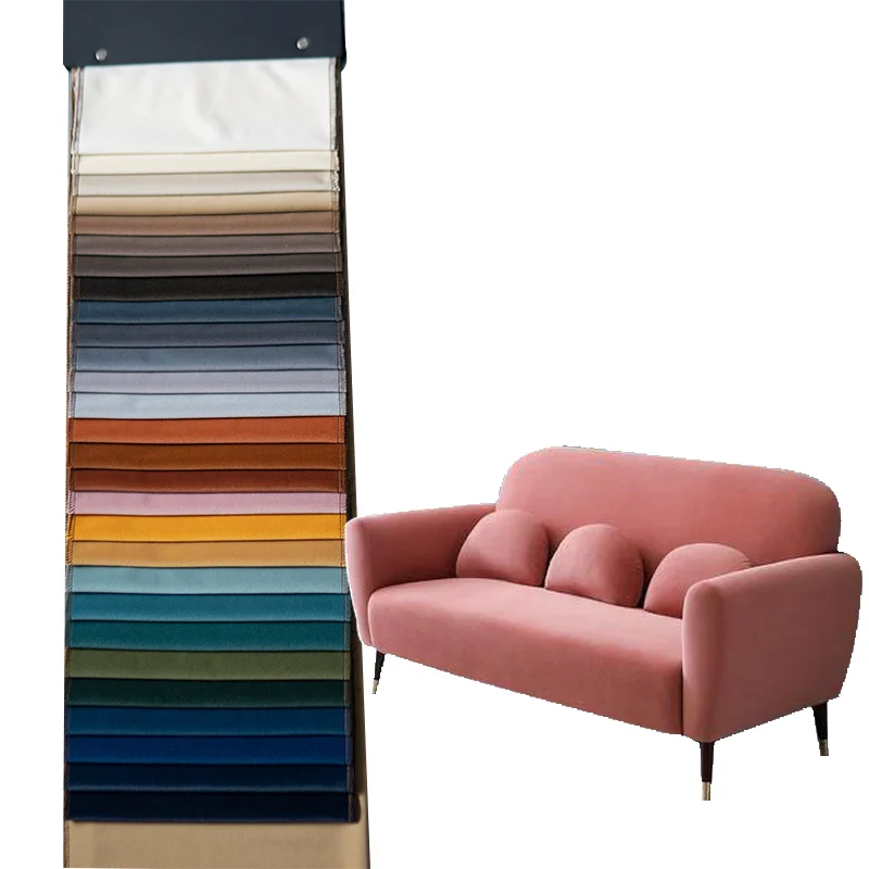 High Quality New product Plain velvet fabric for sofa matte velvet upholstery dubai velvet fabric