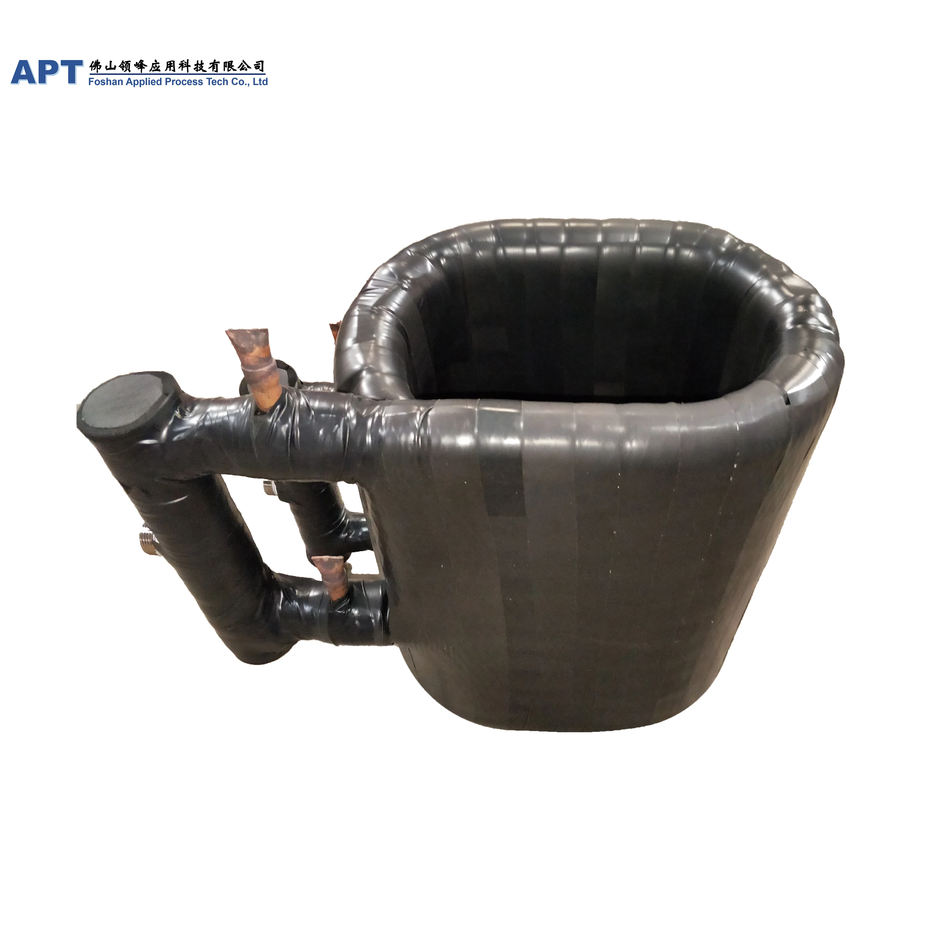 
Double pipe copper Stainless steel Titanium corrugated tube coaxial coil heat exchanger for heat pump heating transfer 