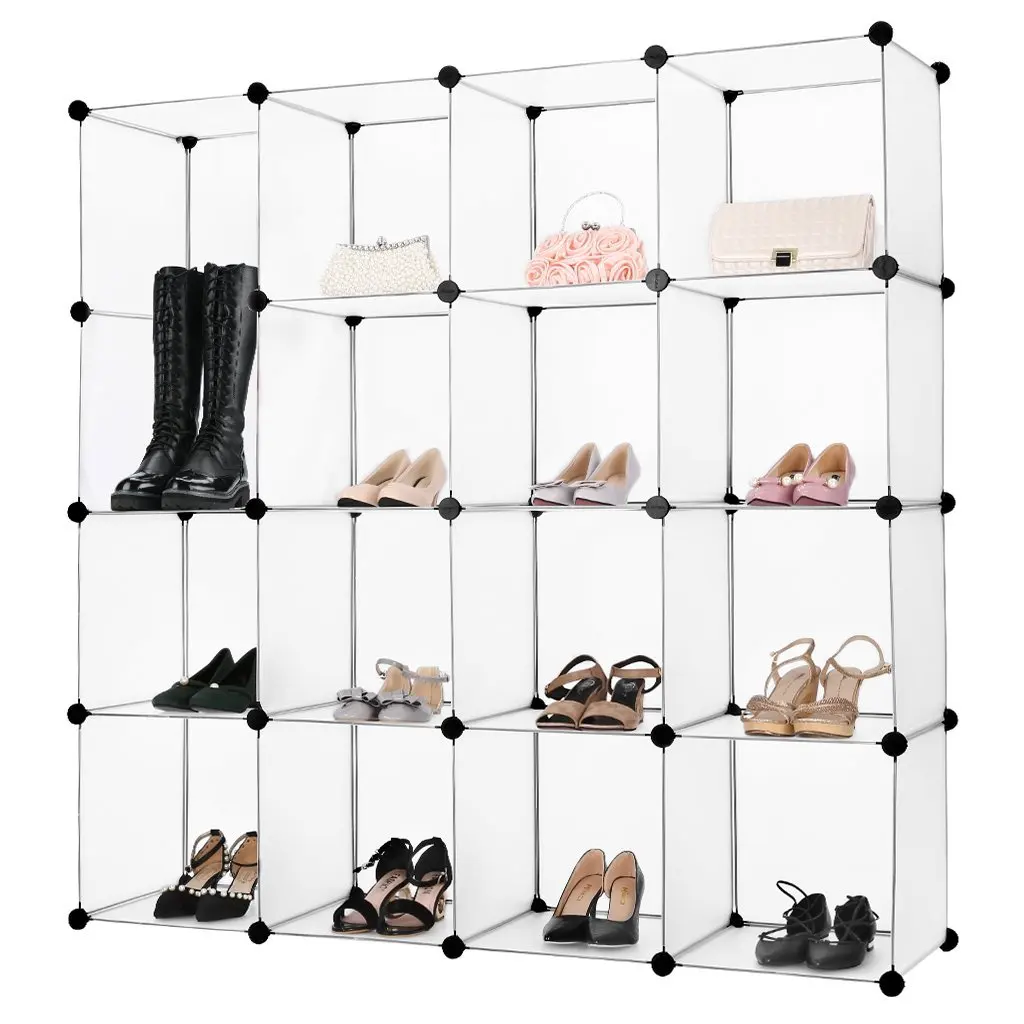 Hot Sale Stackable Foldable Diy Plastic Shoe Storage Cube Furniture