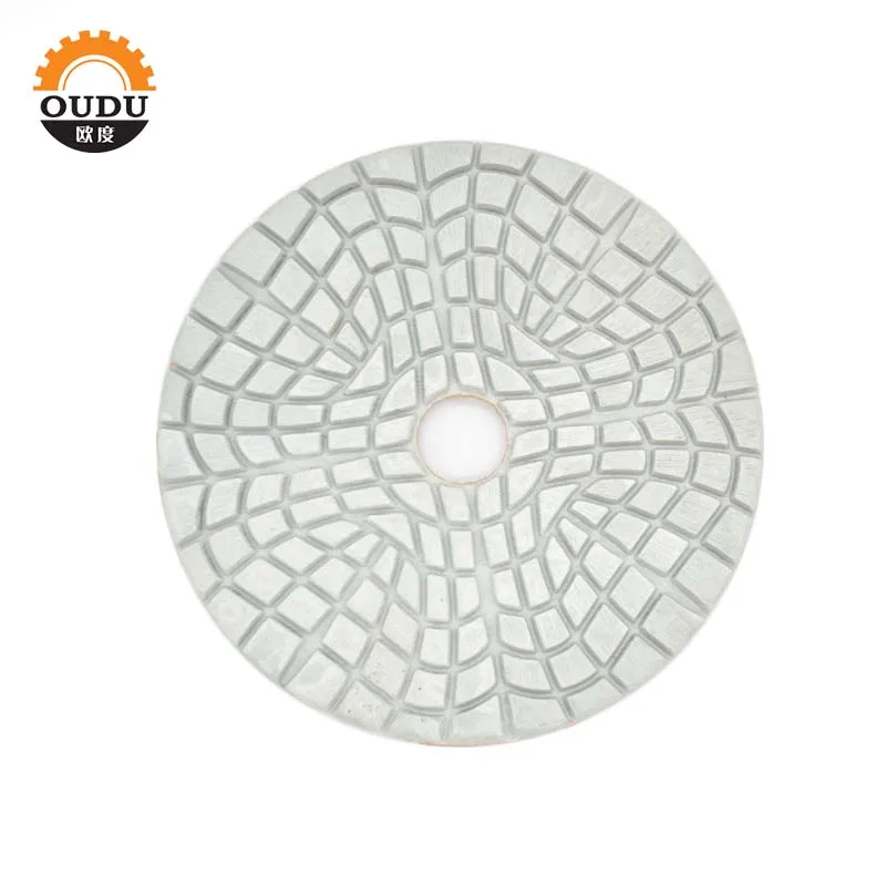 Super Quartz Marble Granite Flexible Dry Wet Diamond 3 Step Polishing Pads for Stone