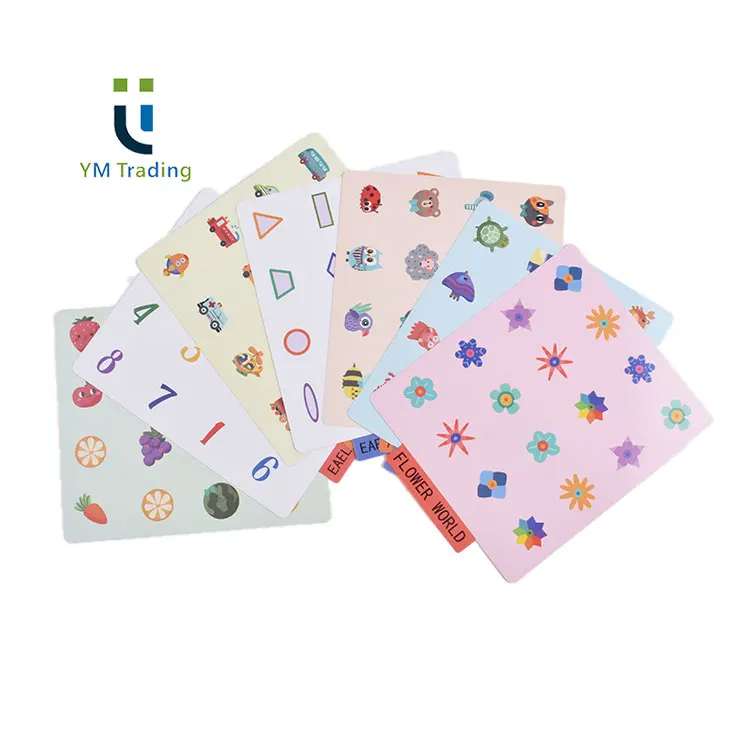 Available stock Board Game Table Top Printing Kids Children Oem Customized Logo Color Feature Eco flower memory game