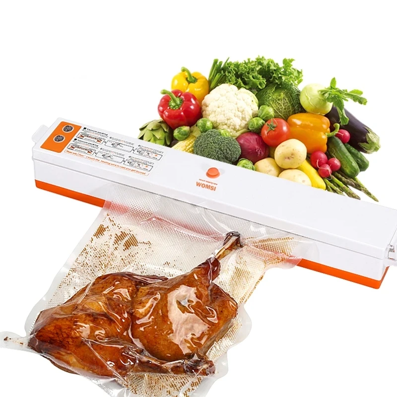 Vacuum Sealer Packaging Machine Household Food Film Sealer Vacuum Packer Keep Food Fresh 220V/110V FREE GIFT 10pcs Storage Bags