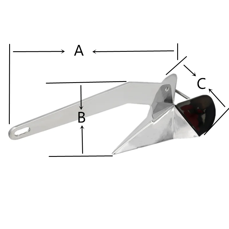 OEM AISI316 Stainless Steel Delta/Wing Boat Anchor Sea Anchor marine anchor