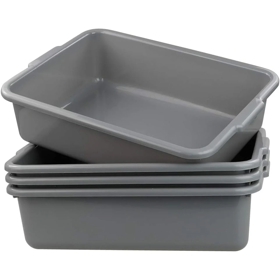 Custom color storage tote plastic transport box commercial storage boxes and bins