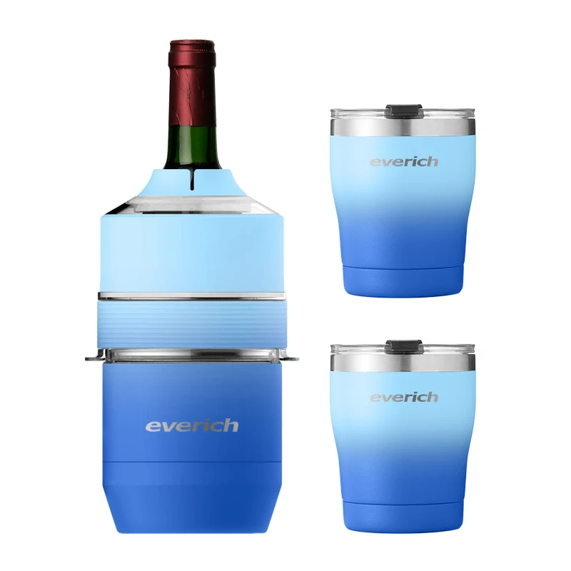 Hot selling wine chiller wine cooler insulated water bottle suitable for 750ml wine