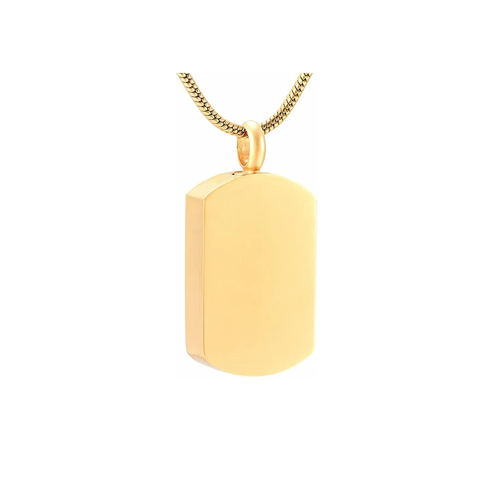 Text Cremation Jewelry Military Memorial Dog Tags Pendant for Humans/Pet