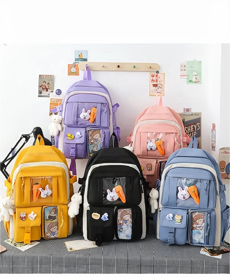 Backpack with a Pencil Case Set Girls School Bags Set for 14 Year Old Custom Backpack and Wallet