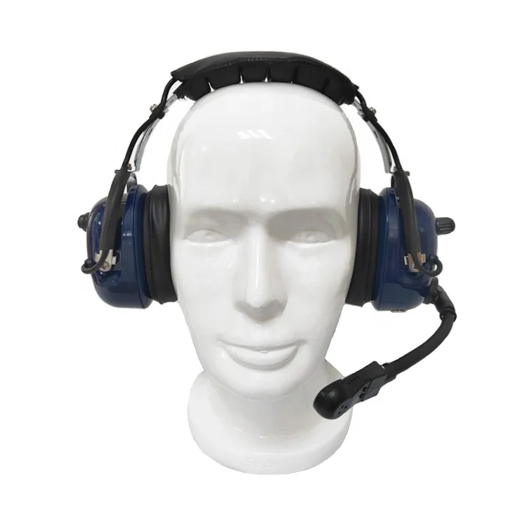 Two way radio headset noise cancelling headphone pilot headset for Sepura stp8000