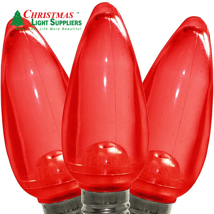 Durable Smooth C9 LED Bulb  E17 Christmas Light multi colors outdoor string lights spare bulbs c9 replacement bulbs