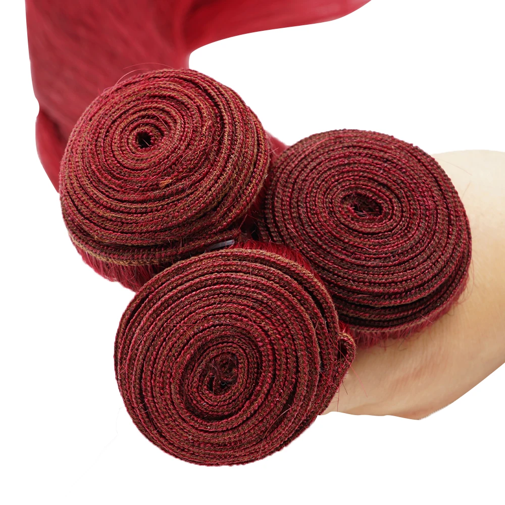 Ombre Ginger 99J #33 Color Human Hair Bundles Wholesale Brazilian Virgin Cuticle Aligned Hair Bundles Colored Human Hair Weave