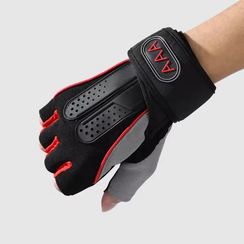 High quality weightlifting exercise cheap custom anti-slip sports fitness half finger gloves for couple