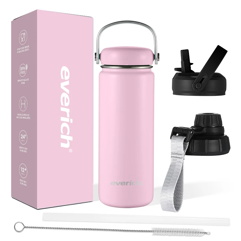 Everich 18oz 32oz hot design Water Bottle for Wholesale 304 Stainless Steel Double Wall Vacuum Insulated Sports CLASSIC Custom