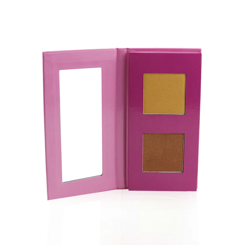 2 Color Powder Palette High-gloss Eyeshadow Three-dimensional Makeup Private Label