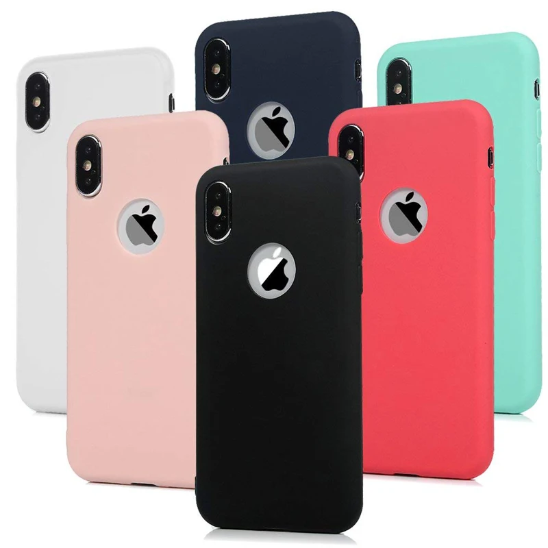 силиконовый Конфеты Желейный чехол из термополиуретана для iPhone X 11 Pro Max 8 7 6 6S Plus Xr Xs гелевая