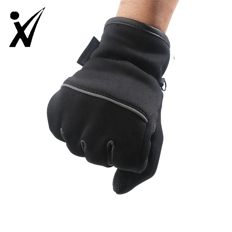 Удобные Непродуваемые спортивные велосипедные Нескользящие перчатки из неопренового материала SBR SCR CR